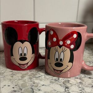 Disney Mickey & Minnie Mouse Matching Mug Set | Jerry Leigh ❤️🩷
